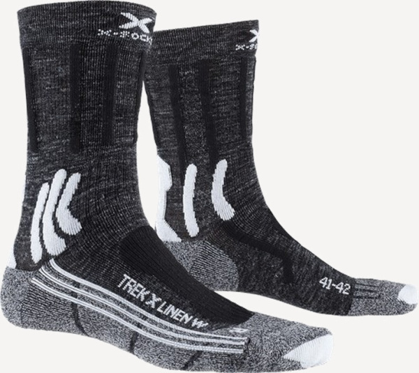 Носки X-SOCKS TREK X LINEN WMN (; 35-36; G031 dolomite grey / opal black)